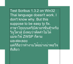 Scribus Thai Test
